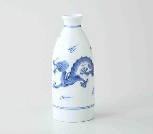 בחירת טוקיו Matcha - בקבוק סאקה ו -2 כוסות סט: דרקון - חרסינה יפנית Hasami [ספינה סטנדרטית מאת